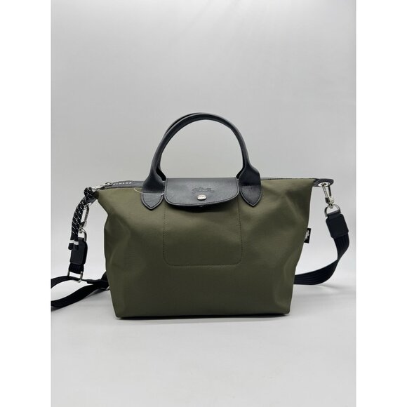 LONGCHAMP Le Pliage Energy L tote handbag crossbody - Olive green - Picture 7 of 15